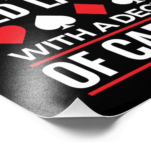 Unterschätzen Sie niemals das Deck der alten Frau  Fotodruck (Ecke)