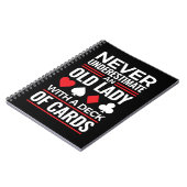 Unterschätzen Sie niemals das Deck der alten Frau Notizblock (Linke Seite)