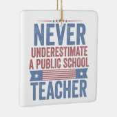 Unterschätzen Sie niemals den Lehrer Walz Keramikornament (Rechts)