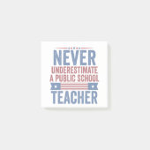 Unterschätzen Sie niemals den Lehrer Walz Post-it Klebezettel (Vorderseite)