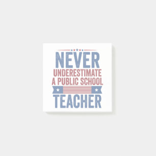 Unterschätzen Sie niemals den Lehrer Walz Post-it Klebezettel