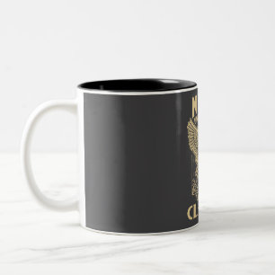 Unterschätzen Sie niemals den Power der Geisteshal Zweifarbige Tasse