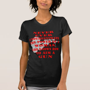 Unterschätzen Sie niemals den Power einer Frau, d T-Shirt