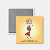 Unterschätzen Sie niemals den Power einer Frau, di Magnet (Vorderseite/Rückseite)