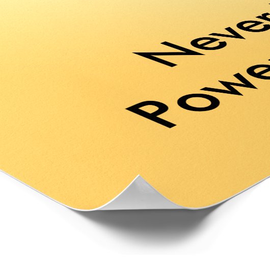 Unterschätzen Sie niemals den Power einer Frau, di Poster (Ecke)