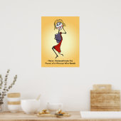 Unterschätzen Sie niemals den Power einer Frau, di Poster (Küche)