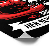 Unterschätzen Sie niemals den Power einer Frau und Poster (Ecke)