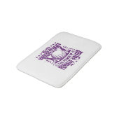 Unterschätzen Sie niemals den Power einer Golferin Badematte (Schrägansicht)