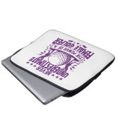 Unterschätzen Sie niemals den Power einer Golferin Laptopschutzhülle (Vorne Knopf)