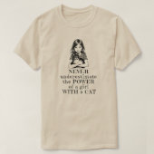 Unterschätzen Sie niemals den Power eines Shirts e (Design vorne)