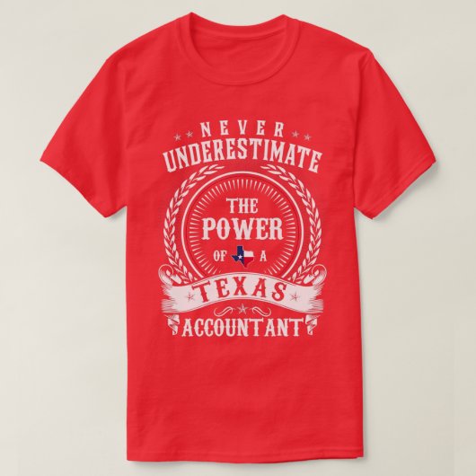 Unterschätzen Sie niemals den Power eines texanisc T-Shirt (Design vorne)