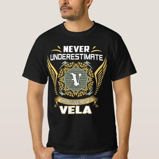 Unterschätzen Sie niemals den Power eines Vela T-Shirt (Vorderseite)