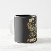 Unterschätzen Sie niemals den Power von Abbott Zweifarbige Tasse (Vorderseite Links)