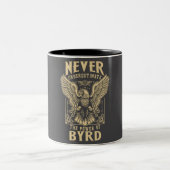 Unterschätzen Sie niemals den Power von Byrd Zweifarbige Tasse (Mittel)