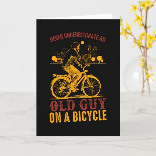 Unterschätzen Sie niemals die alte Typ-BICYCLE-Gru Karte (Gelbe Blume)