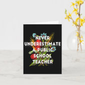 Unterschätzen Sie niemals die Motiva eines Lehrers Karte (Gelbe Blume)