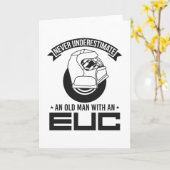 Unterschätzen Sie niemals ein altes EUC-Monorad Karte (Gelbe Blume)