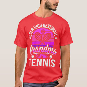 Unterschätzen Sie niemals ein Großartiges Tennissp T-Shirt