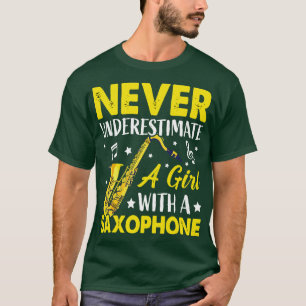 Unterschätzen Sie niemals ein L mit einem saXOPHON T-Shirt