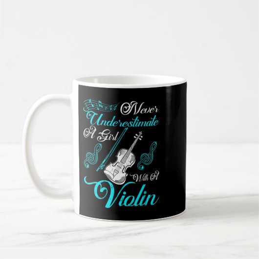 Unterschätzen Sie niemals ein Mädchen mit einem Ge Kaffeetasse (Links)
