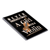 Unterschätzen Sie niemals ein Mädchen mit einem Ge Notizblock (Rechte Seite)