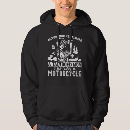 Unterschätzen Sie niemals ein Motorrad der tattooo Hoodie (Vorderseite)