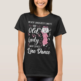 Unterschätzen Sie niemals eine alte Dame, die Lieb T-Shirt