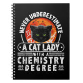 Unterschätzen Sie niemals eine Katzen-Lady mit ein Notizblock (Vorderseite)