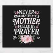 Unterschätzen Sie niemals eine Mutter, die durch G Bierflaschenetikett (Einzelnes Label)