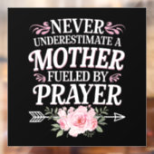 Unterschätzen Sie niemals eine Mutter, die durch G Fensteraufkleber (Blatt 2)