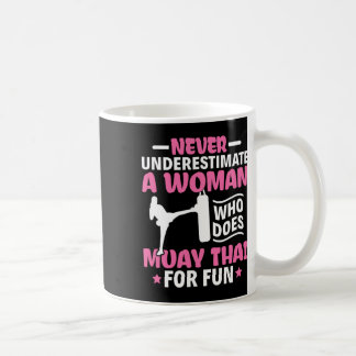 Unterschätzen Sie niemals eine Thai Boxing Muay Th Kaffeetasse