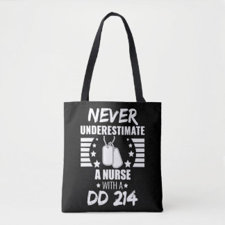 Unterschätzen Sie niemals einen 214 Veteran ' Tasche