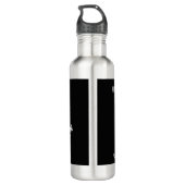 Unterschätzen Sie niemals einen alten Hippie mit e Edelstahlflasche (Rückseite)