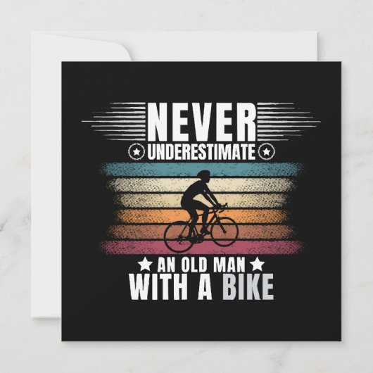 Unterschätzen Sie niemals einen alten Mann auf ein (Rückseite)