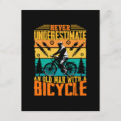 Unterschätzen Sie niemals einen alten Mann auf ein Begleitkarte (Vorderseite)