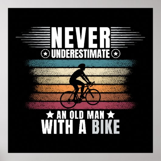 Unterschätzen Sie niemals einen alten Mann auf ein Poster (Vorne)