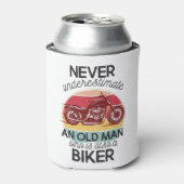 Unterschätzen Sie niemals einen alten Mann, der au Dosenkühler (Kanne Vorderseite)