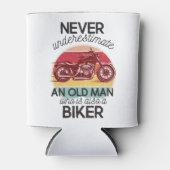 Unterschätzen Sie niemals einen alten Mann, der au Dosenkühler (Vorderseite)