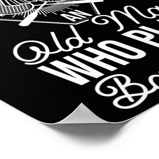 Unterschätzen Sie niemals einen alten Mann, der Dm Poster (Ecke)