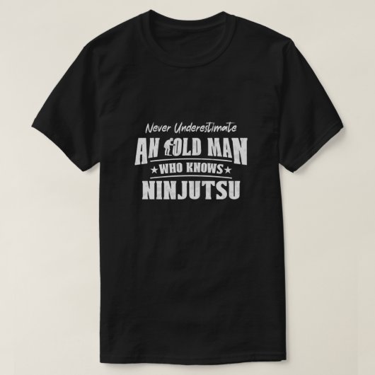 Unterschätzen Sie niemals einen alten Mann, der Ni T-Shirt (Design vorne)
