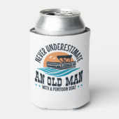 Unterschätzen Sie niemals einen alten Mann mit ein Dosenkühler (Kanne Vorderseite)