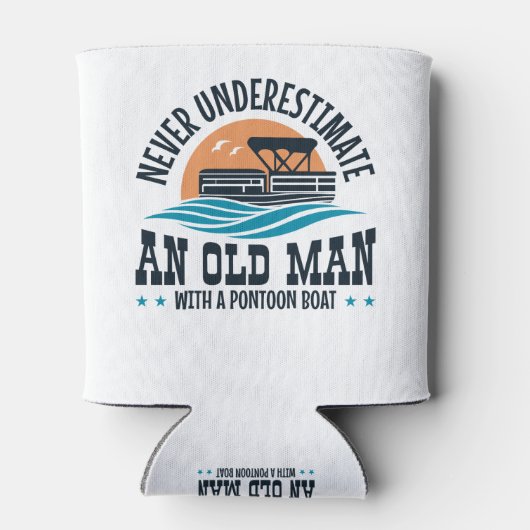 Unterschätzen Sie niemals einen alten Mann mit ein Dosenkühler (Rückseite)