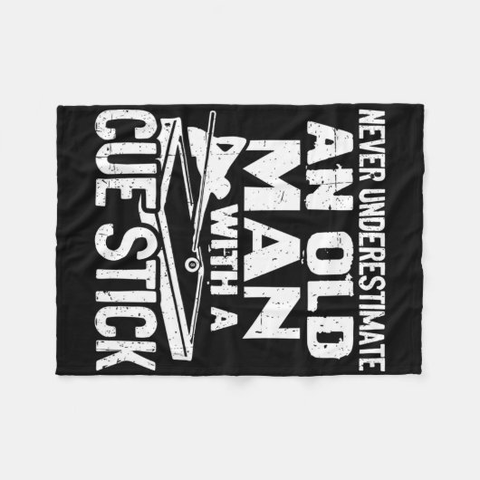 Unterschätzen Sie niemals einen alten Mann mit ein Fleecedecke (Vorderseite (Horizontal))