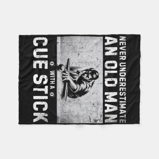 Unterschätzen Sie niemals einen alten Mann mit ein Fleecedecke (Vorderseite (Horizontal))