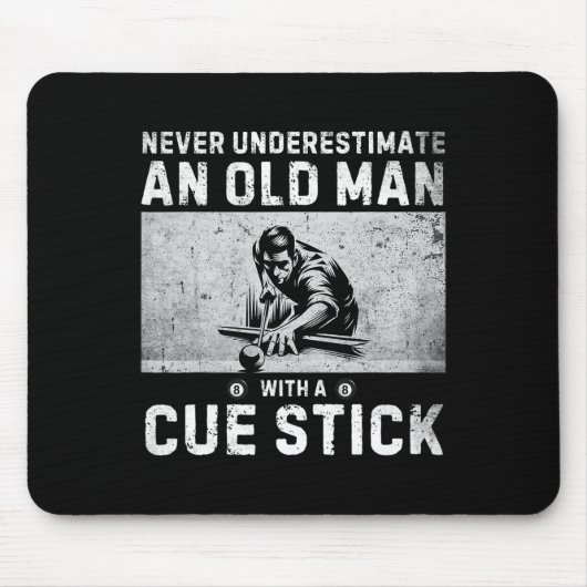 Unterschätzen Sie niemals einen alten Mann mit ein Mousepad (Vorne)