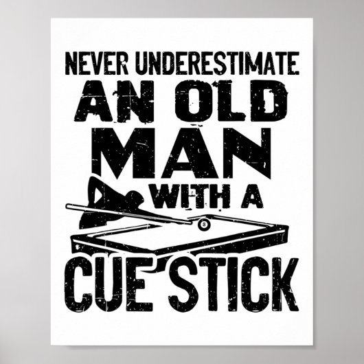 Unterschätzen Sie niemals einen alten Mann mit ein Poster (Vorne)