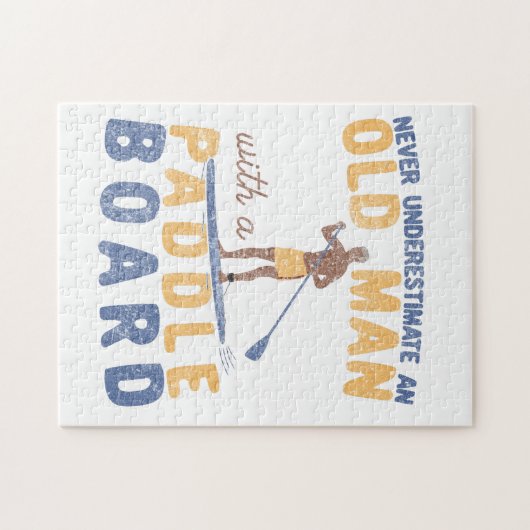 Unterschätzen Sie niemals einen alten Mann mit ein Puzzle (Horizontal)