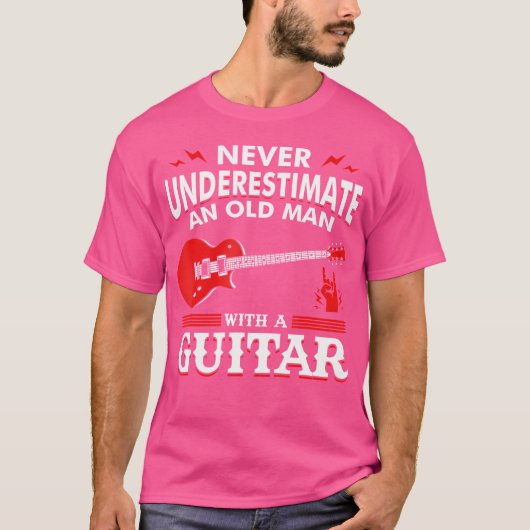 Unterschätzen Sie niemals einen alten Mann mit Git T-Shirt (Vorderseite)