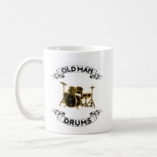 Unterschätzen Sie niemals einen alten Mann mit Tro Kaffeetasse (Links)
