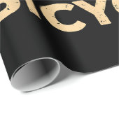 Unterschätzen Sie niemals einen alten Typ auf eine Geschenkpapier (Rolleneckpunkt)